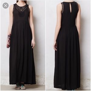 Anthropologie black maxi
